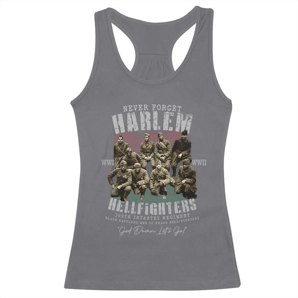 Halem Hellfighters Racerback Tank Top African American Black Military History Soldiers WWI WWII