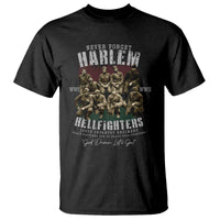 Halem Hellfighters T Shirt African American Black Military History Soldiers WWI WWII