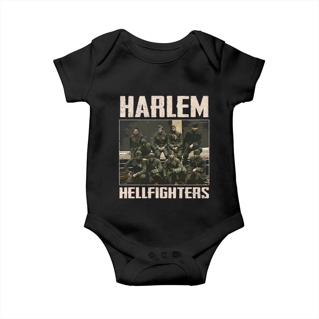 Halem Hellfighters Baby Onesie USA Black Military History Soldiers WWI WWII