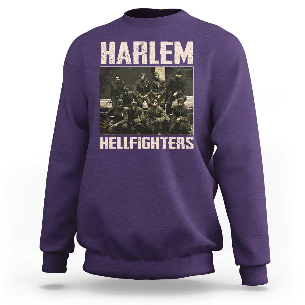 Halem Hellfighters Sweatshirt USA Black Military History Soldiers WWI WWII