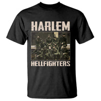 Halem Hellfighters T Shirt USA Black Military History Soldiers WWI WWII