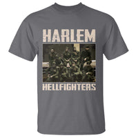 Halem Hellfighters T Shirt USA Black Military History Soldiers WWI WWII
