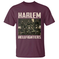 Halem Hellfighters T Shirt USA Black Military History Soldiers WWI WWII