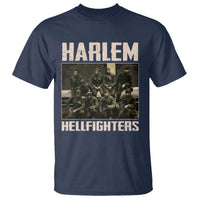 Halem Hellfighters T Shirt USA Black Military History Soldiers WWI WWII