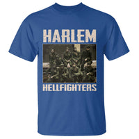 Halem Hellfighters T Shirt USA Black Military History Soldiers WWI WWII