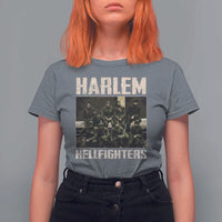 Halem Hellfighters T Shirt For Women USA Black Military History Soldiers WWI WWII
