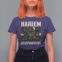 Halem Hellfighters T Shirt For Women USA Black Military History Soldiers WWI WWII