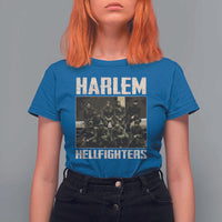 Halem Hellfighters T Shirt For Women USA Black Military History Soldiers WWI WWII