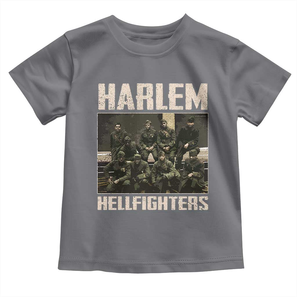Halem Hellfighters Toddler T Shirt USA Black Military History Soldiers WWI WWII
