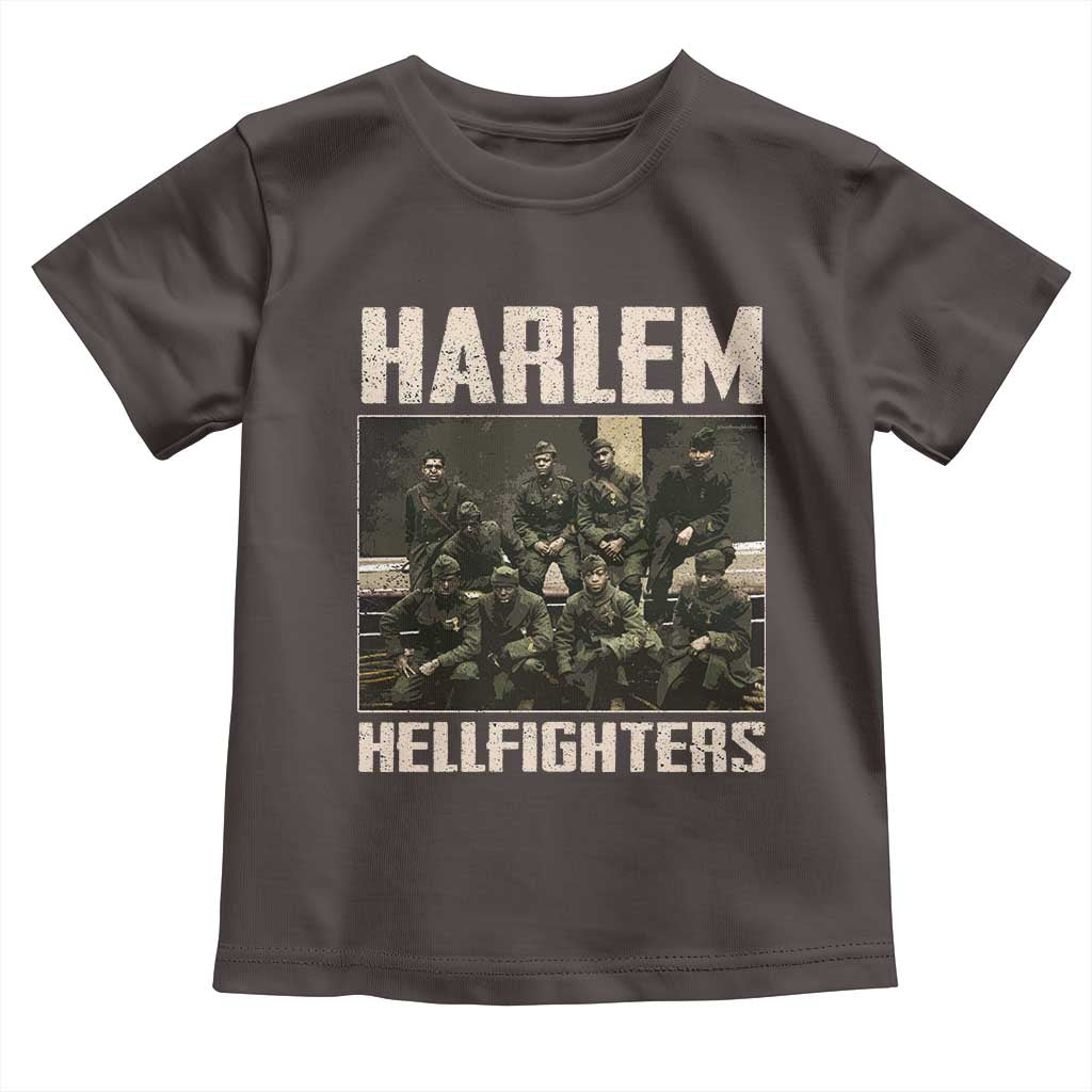 Halem Hellfighters Toddler T Shirt USA Black Military History Soldiers WWI WWII