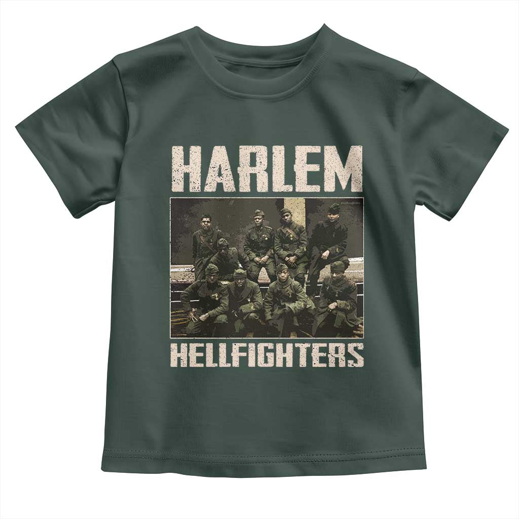Halem Hellfighters Toddler T Shirt USA Black Military History Soldiers WWI WWII