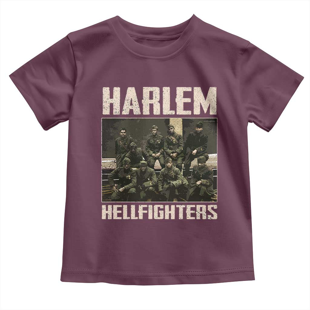 Halem Hellfighters Toddler T Shirt USA Black Military History Soldiers WWI WWII