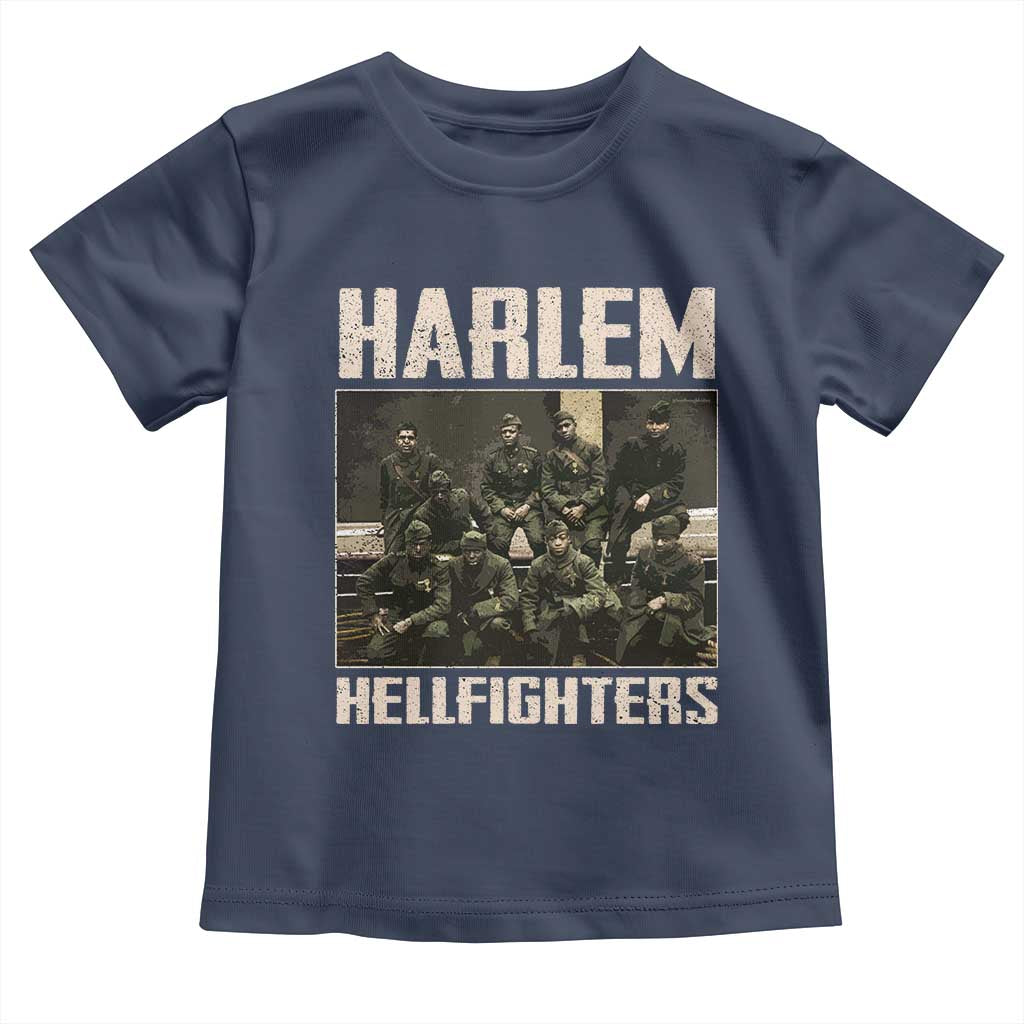 Halem Hellfighters Toddler T Shirt USA Black Military History Soldiers WWI WWII
