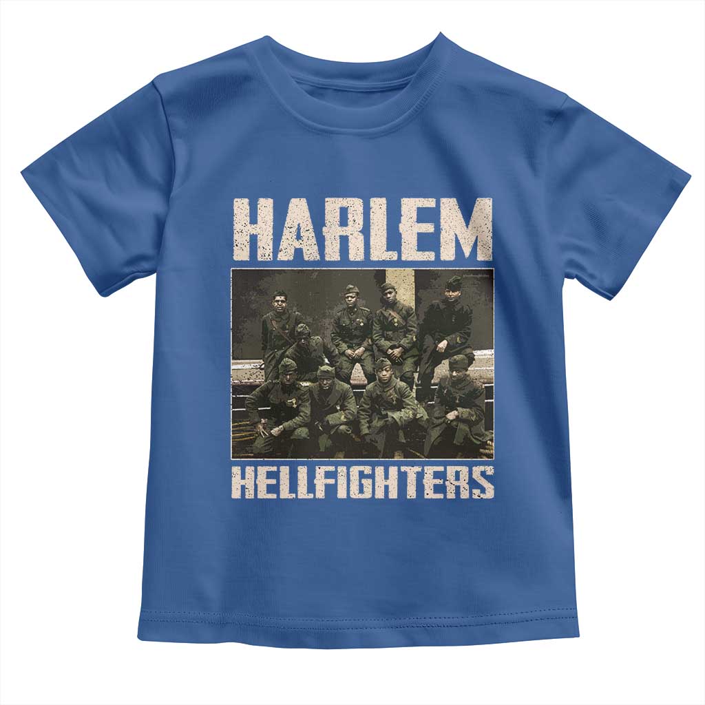 Halem Hellfighters Toddler T Shirt USA Black Military History Soldiers WWI WWII