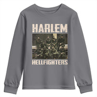 Halem Hellfighters Youth Sweatshirt USA Black Military History Soldiers WWI WWII