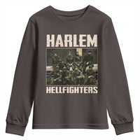 Halem Hellfighters Youth Sweatshirt USA Black Military History Soldiers WWI WWII