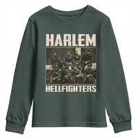 Halem Hellfighters Youth Sweatshirt USA Black Military History Soldiers WWI WWII