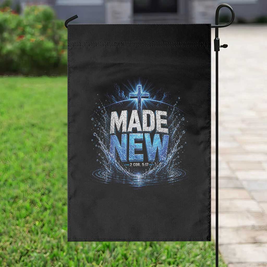 Christian Baptism Garden Flag Made Water Bible Verse Baptized