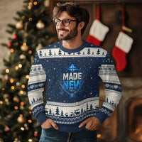 Christian Baptism Ugly Christmas Sweater Made Water Bible Verse Baptized