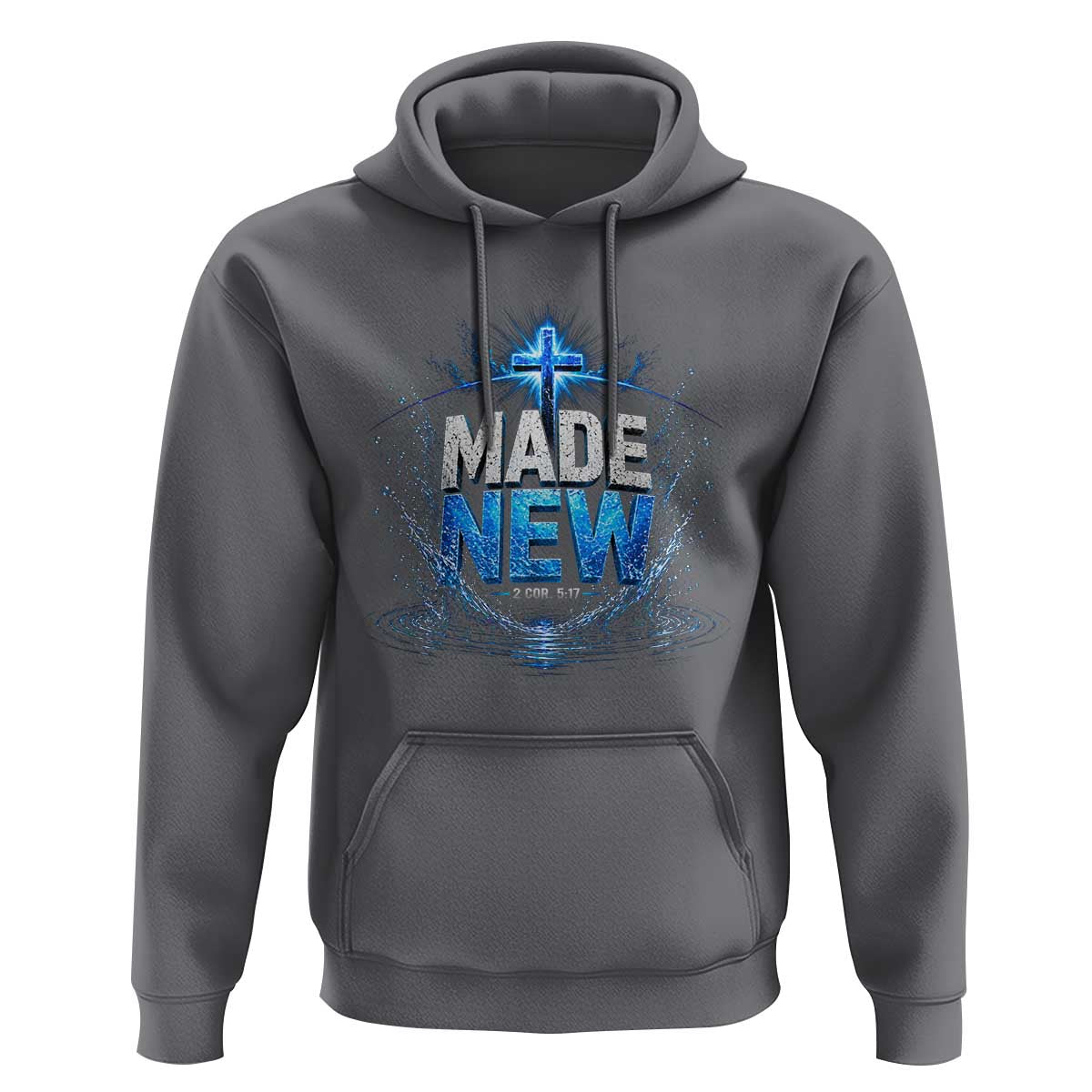 Christian Baptism Hoodie Made Water Bible Verse Baptized