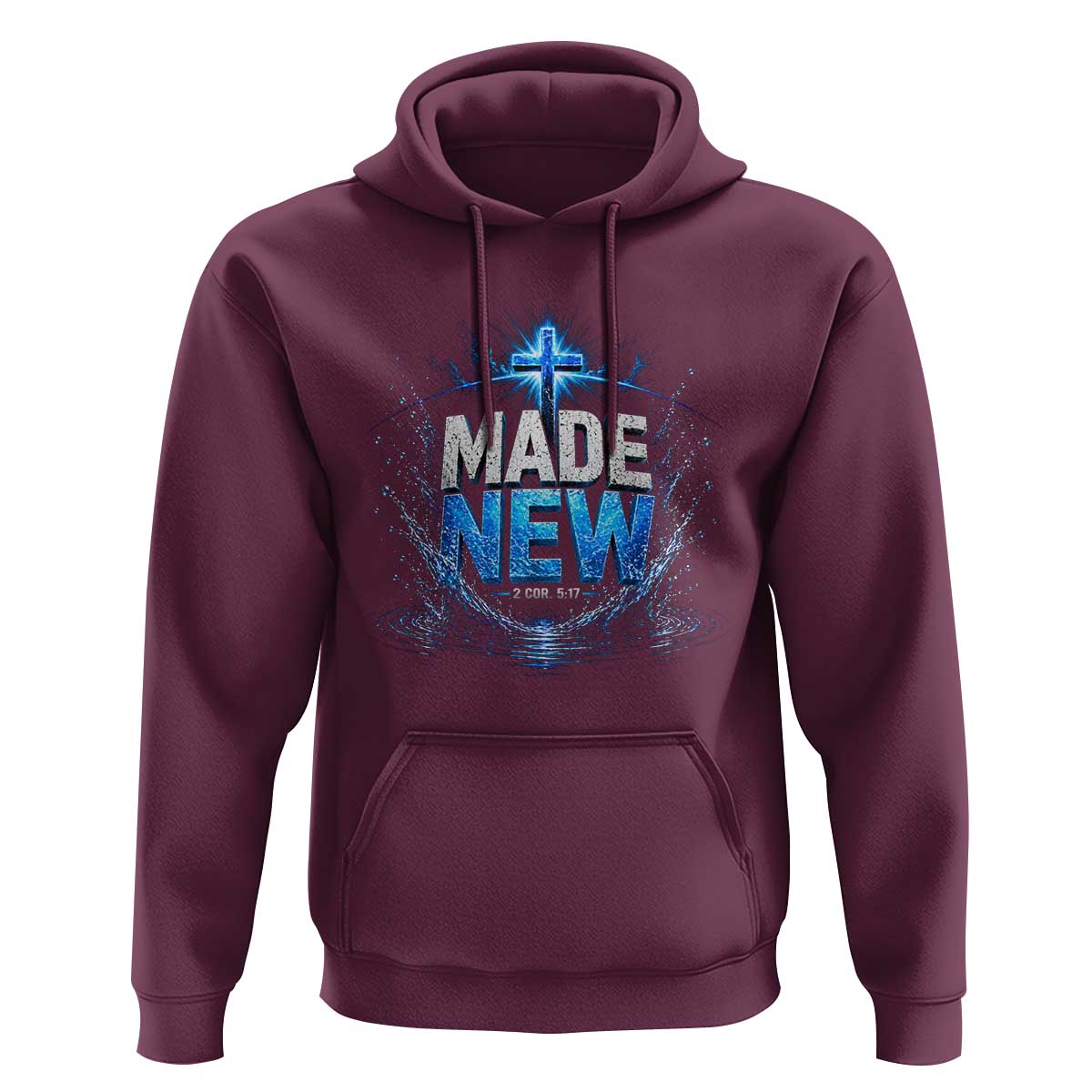 Christian Baptism Hoodie Made Water Bible Verse Baptized