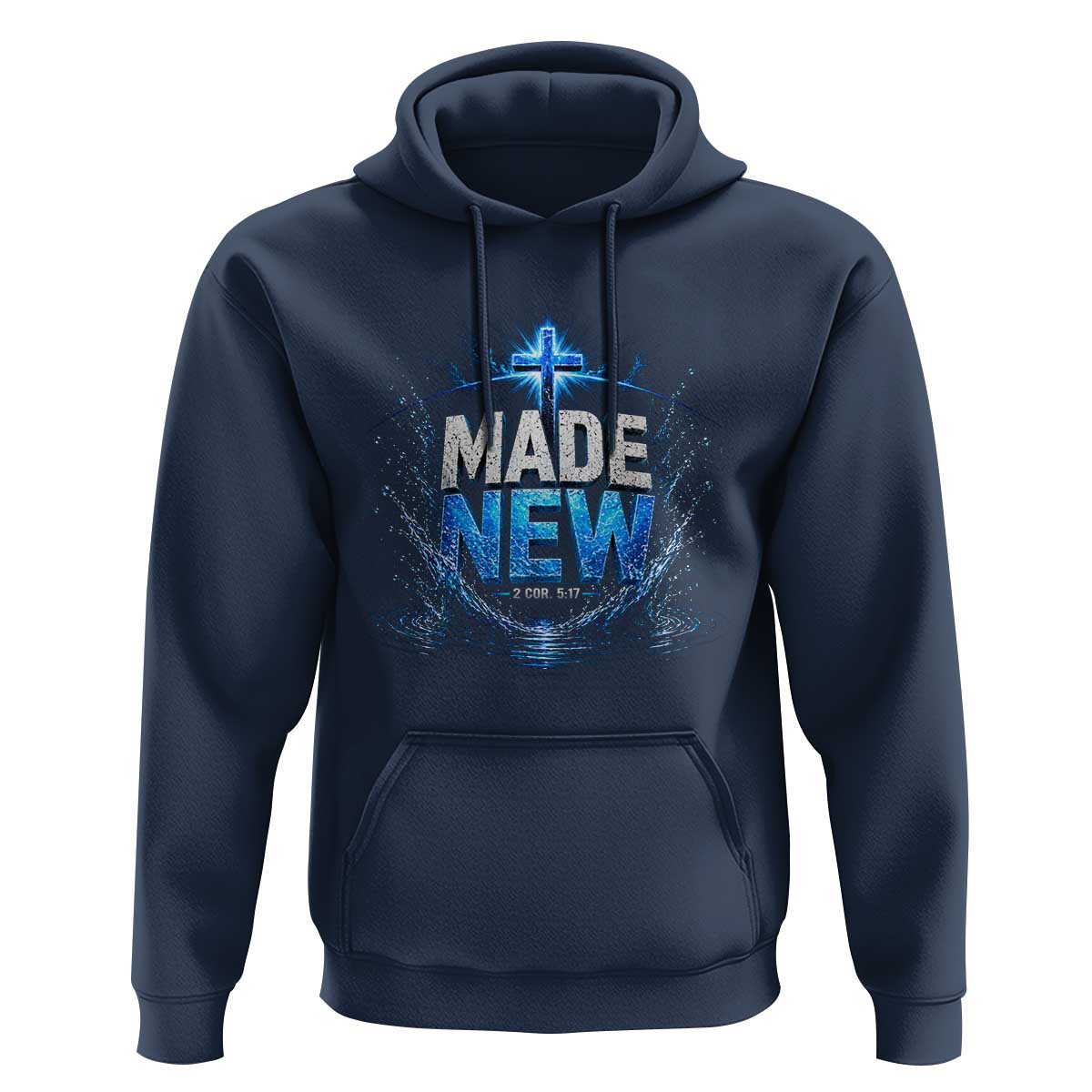 Christian Baptism Hoodie Made Water Bible Verse Baptized