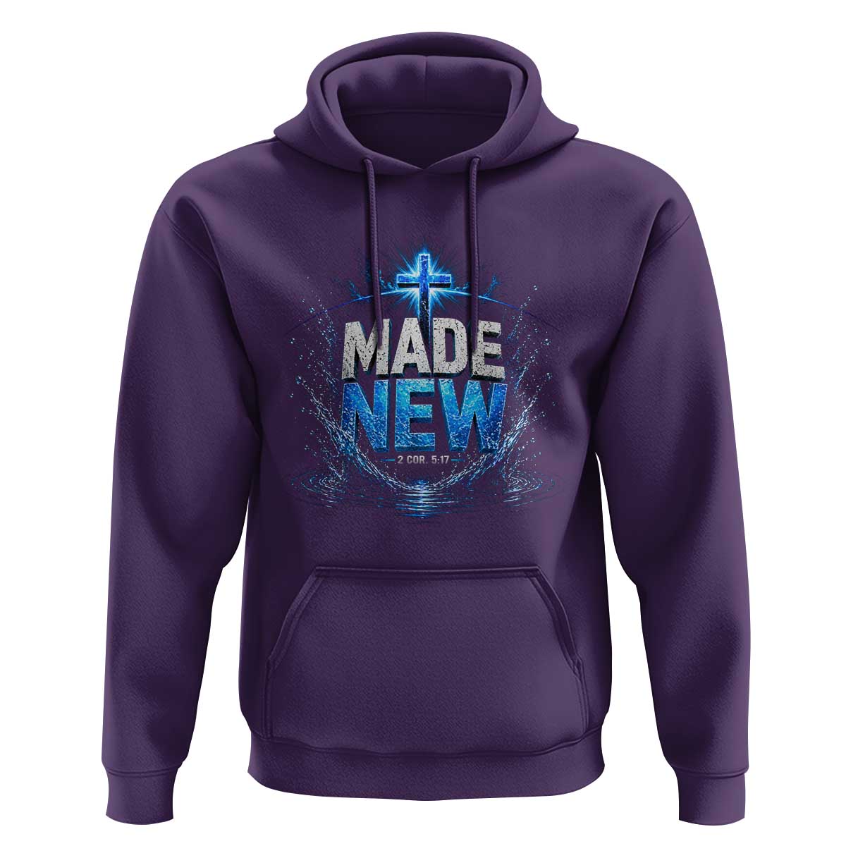 Christian Baptism Hoodie Made Water Bible Verse Baptized