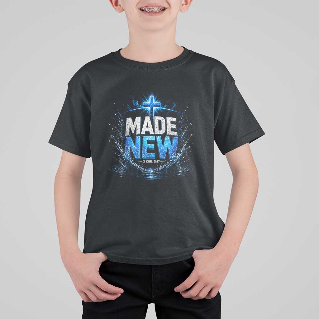 Christian Baptism T Shirt For Kid Made Water Bible Verse Baptized