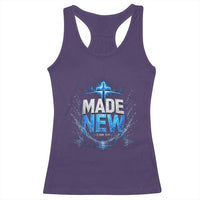 Christian Baptism Racerback Tank Top Made Water Bible Verse Baptized