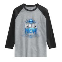 Christian Baptism Raglan Shirt Made Water Bible Verse Baptized
