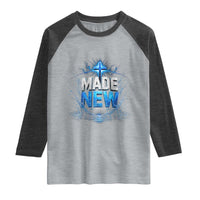 Christian Baptism Raglan Shirt Made Water Bible Verse Baptized