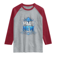 Christian Baptism Raglan Shirt Made Water Bible Verse Baptized