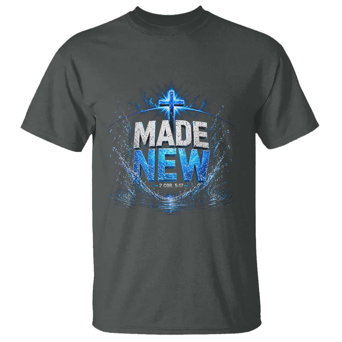 Christian Baptism T Shirt Made Water Bible Verse Baptized
