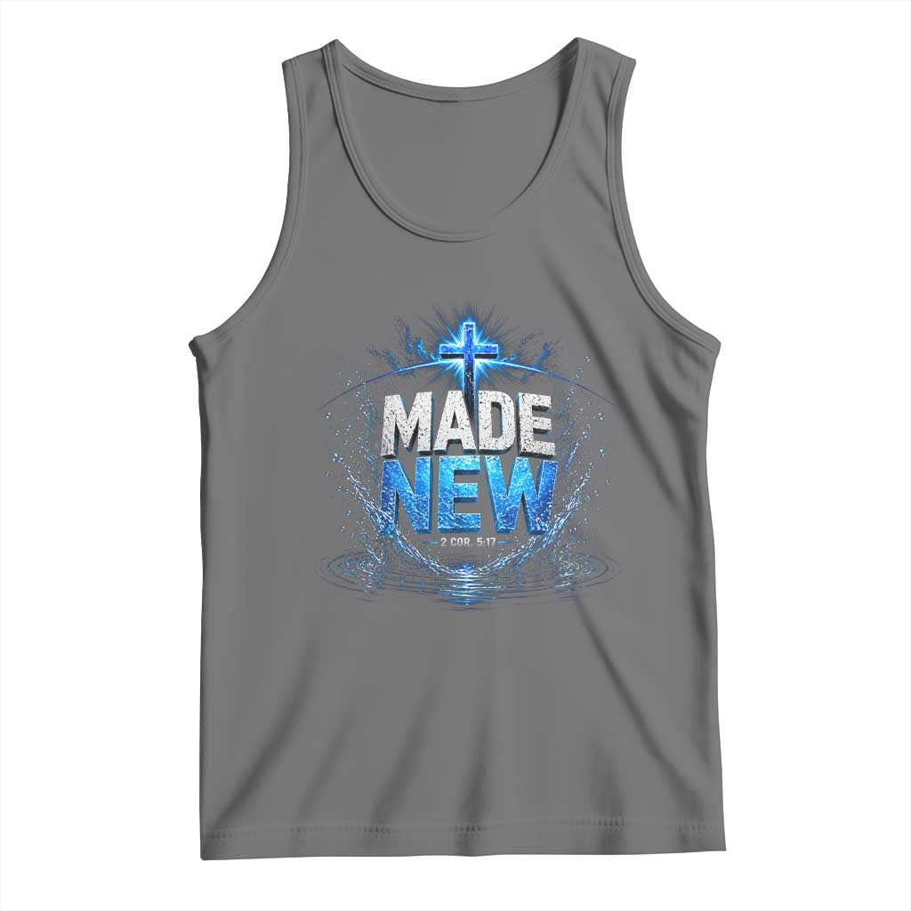 Christian Baptism Tank Top Made Water Bible Verse Baptized