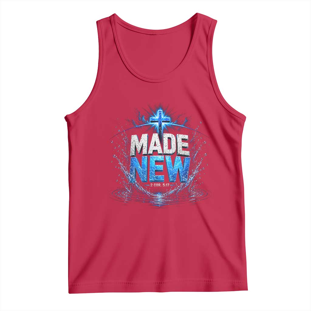 Christian Baptism Tank Top Made Water Bible Verse Baptized