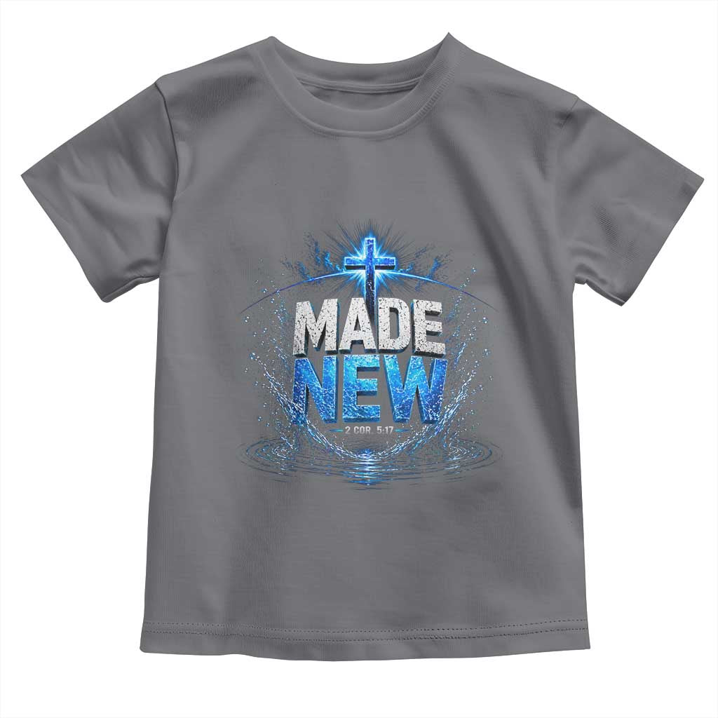 Christian Baptism Toddler T Shirt Made Water Bible Verse Baptized