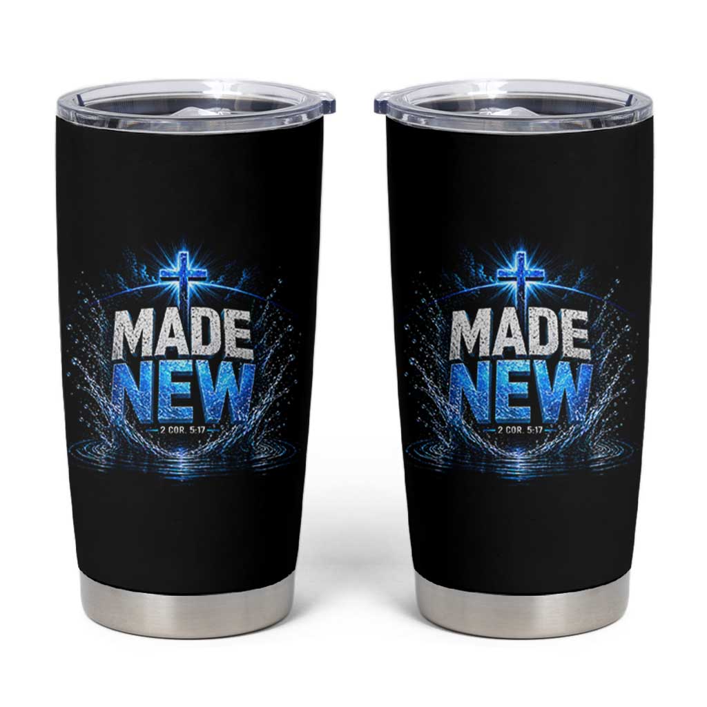 Christian Baptism Tumbler Cup Made Water Bible Verse Baptized