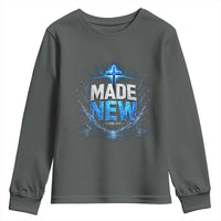 Christian Baptism Youth Sweatshirt Made Water Bible Verse Baptized
