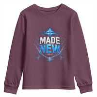 Christian Baptism Youth Sweatshirt Made Water Bible Verse Baptized