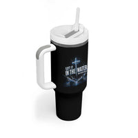 Baptism Tumbler With Handle Left It In The Water Matthew 28 19 Christian Cross