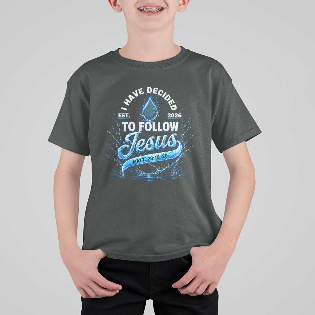 New Baptist Believer T Shirt For Kid Have Decided To Follow Jesus 2026