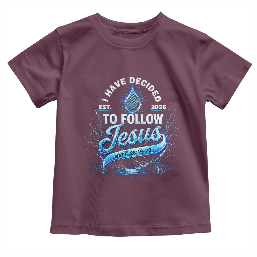 New Baptist Believer Toddler T Shirt Have Decided To Follow Jesus 2026