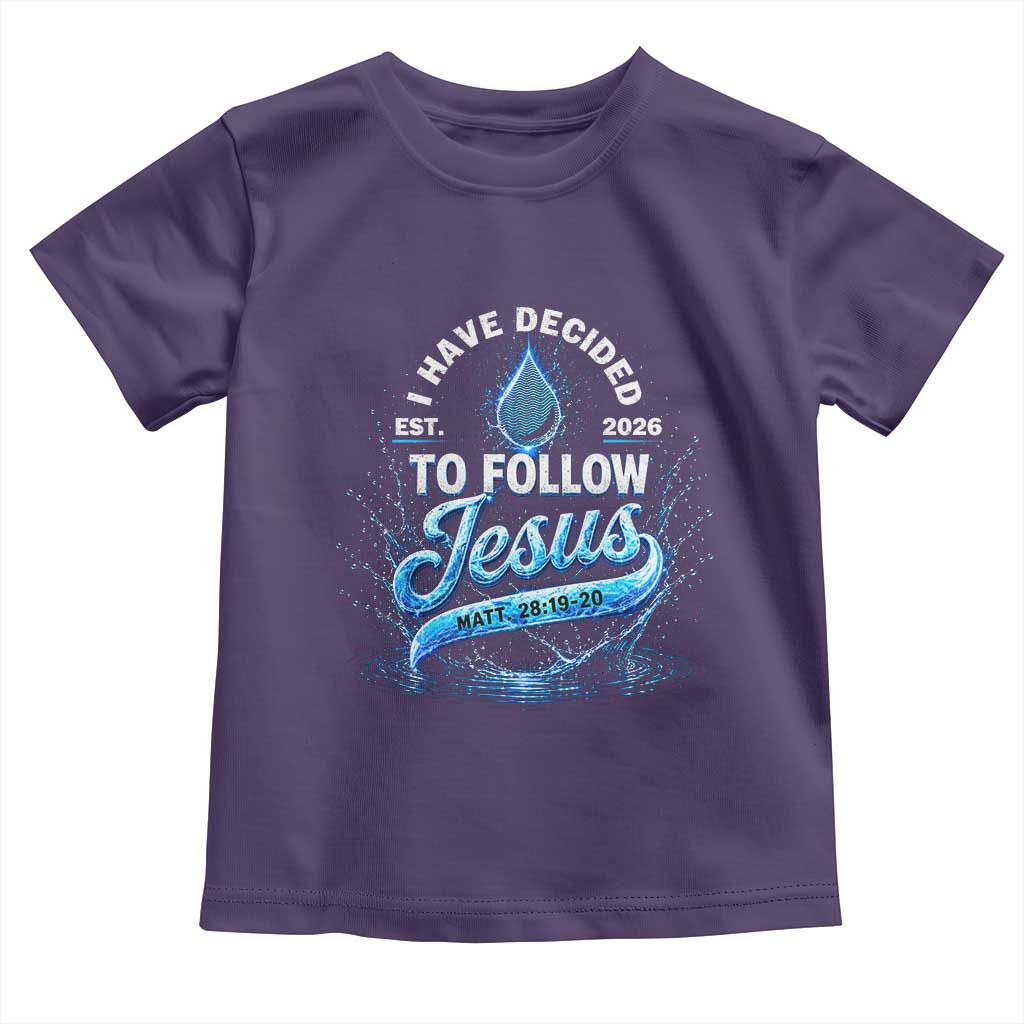 New Baptist Believer Toddler T Shirt Have Decided To Follow Jesus 2026