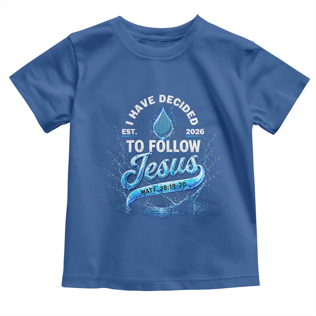 New Baptist Believer Toddler T Shirt Have Decided To Follow Jesus 2026