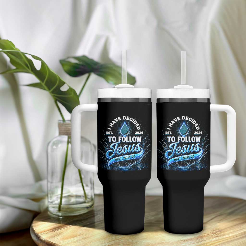 New Baptist Believer Tumbler With Handle Have Decided To Follow Jesus 2026
