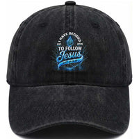 New Baptist Believer Washed Cotton Baseball Cap Have Decided To Follow Jesus 2026