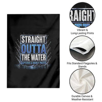 Baptism Garden Flag Straight Outta Water Christian Baptized