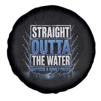 Baptism Spare Tire Cover Straight Outta Water Christian Baptized