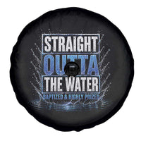 Baptism Spare Tire Cover Straight Outta Water Christian Baptized