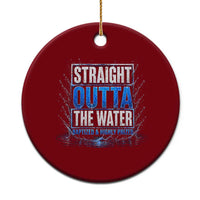 Baptism Ceramic Ornament Straight Outta Water Christian Baptized